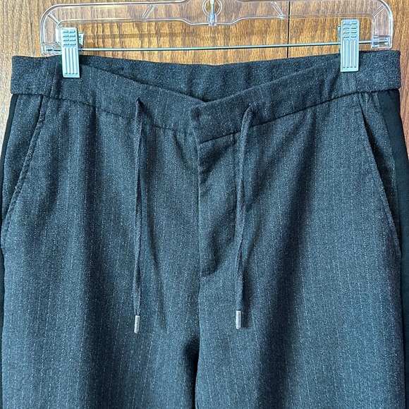 Men’s Zara grey pinstriped pants size small with outer black stripe. - Picture 2 of 13